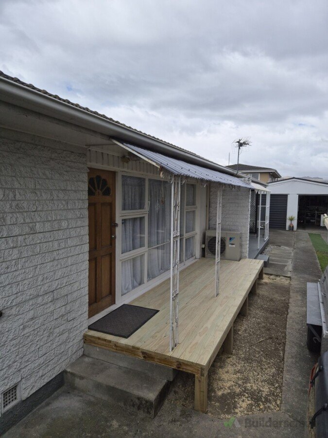 New deck and roof.