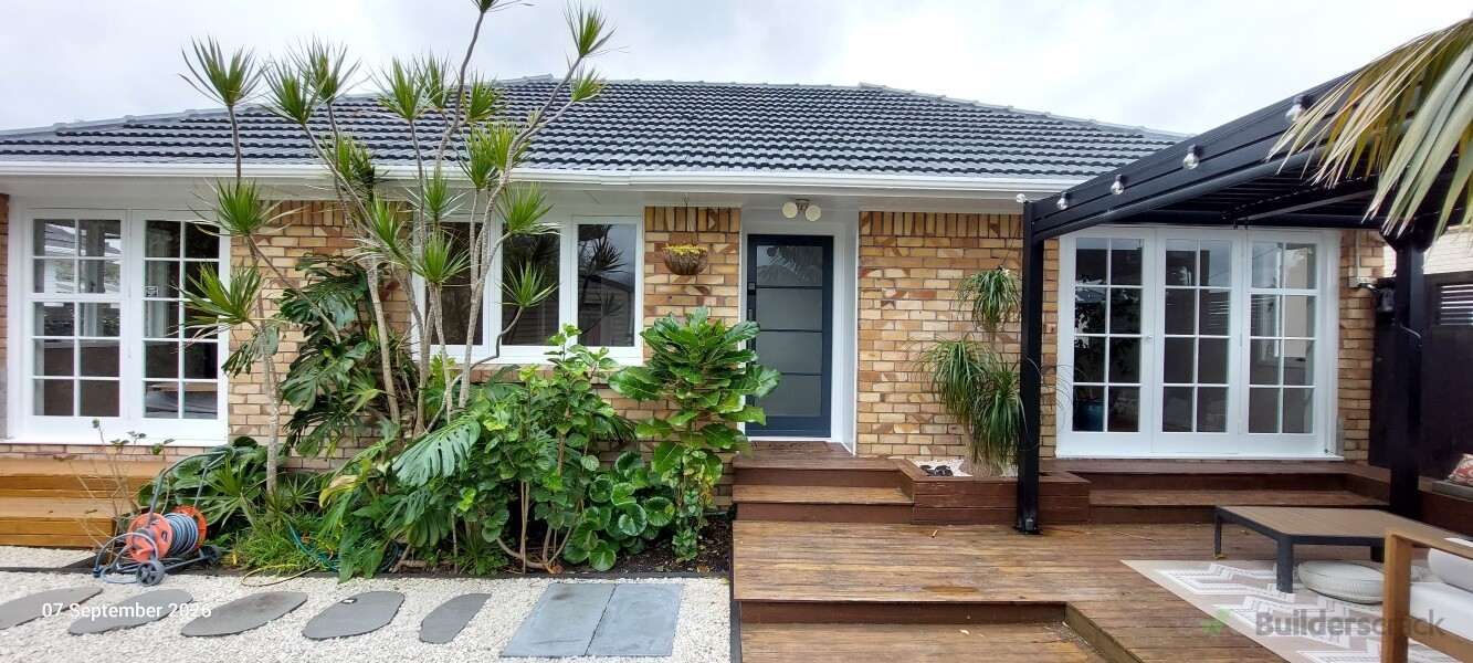 Facias, soffits, windows,  doors and frames.