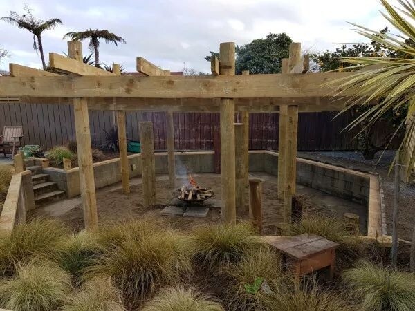 Outdoor Entertainment Area and Fire Pit