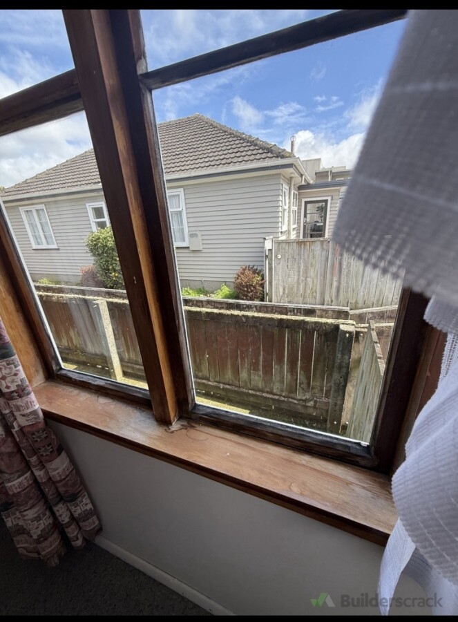 From inside of old windows