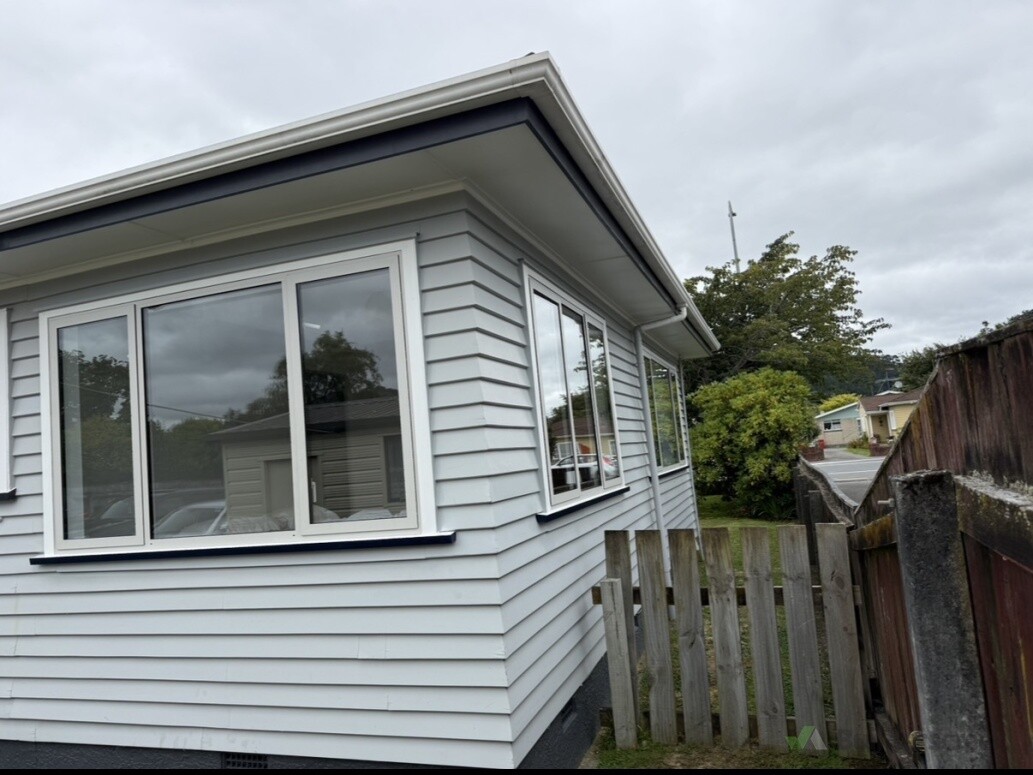 Finish product Painted and with timber facings around to window to match existing windows of the house.