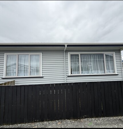 Finish product with paint to match all windows of the house.