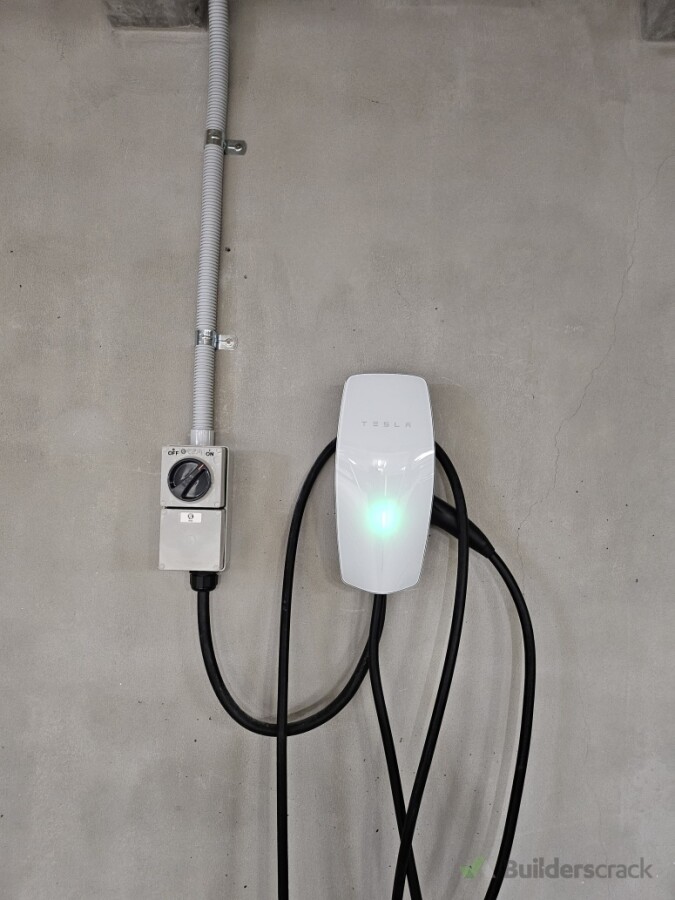Installed tesla EV charger