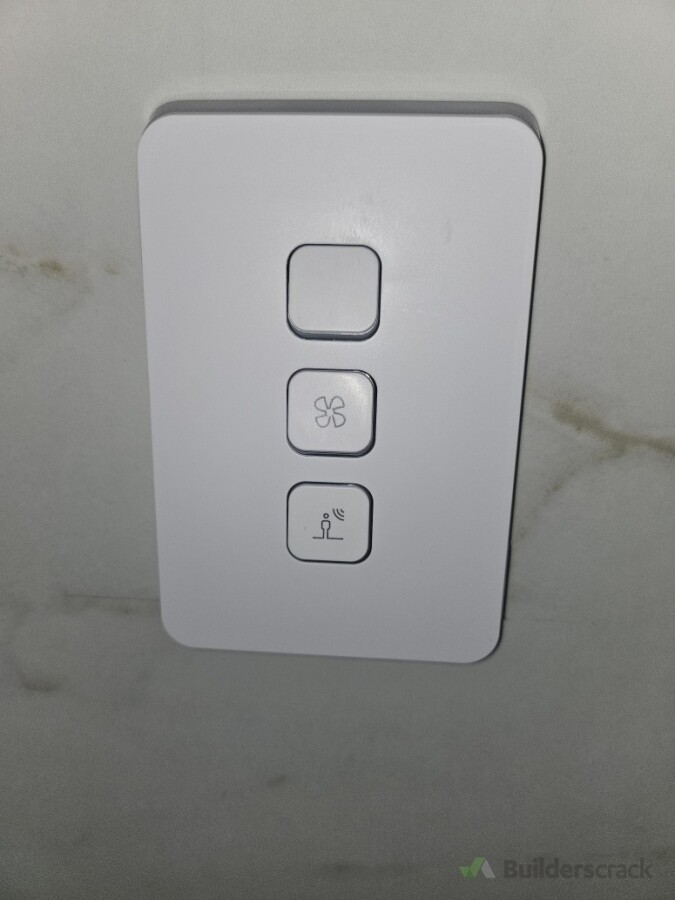 Modern bathroom light switches