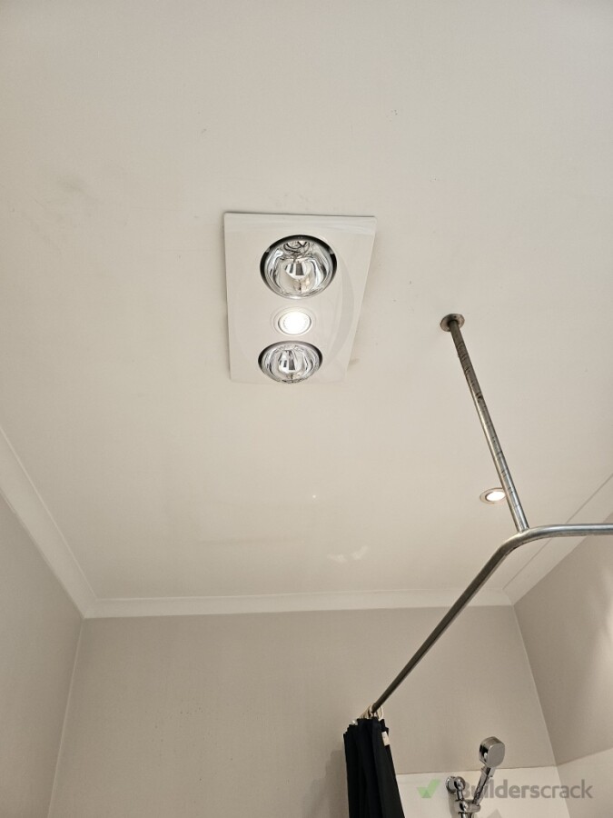 Installed bathroom extractor fan