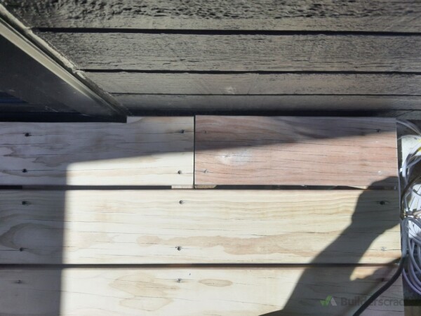 Sanded old vs new
