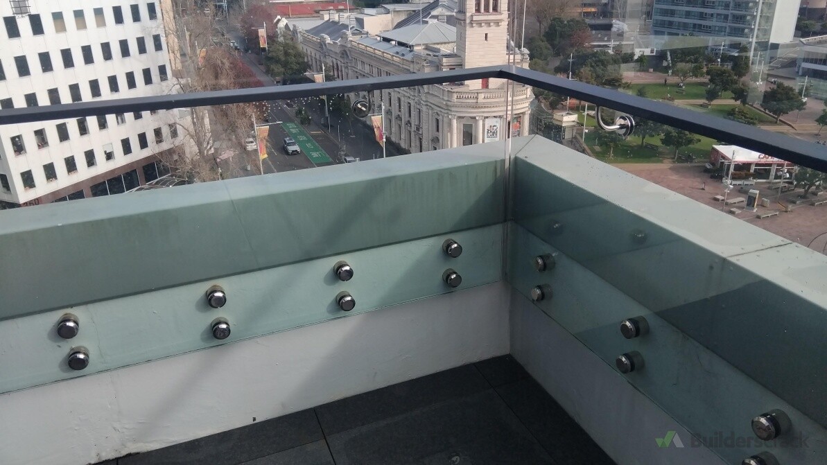 CBD highrise's rooftop water blasting