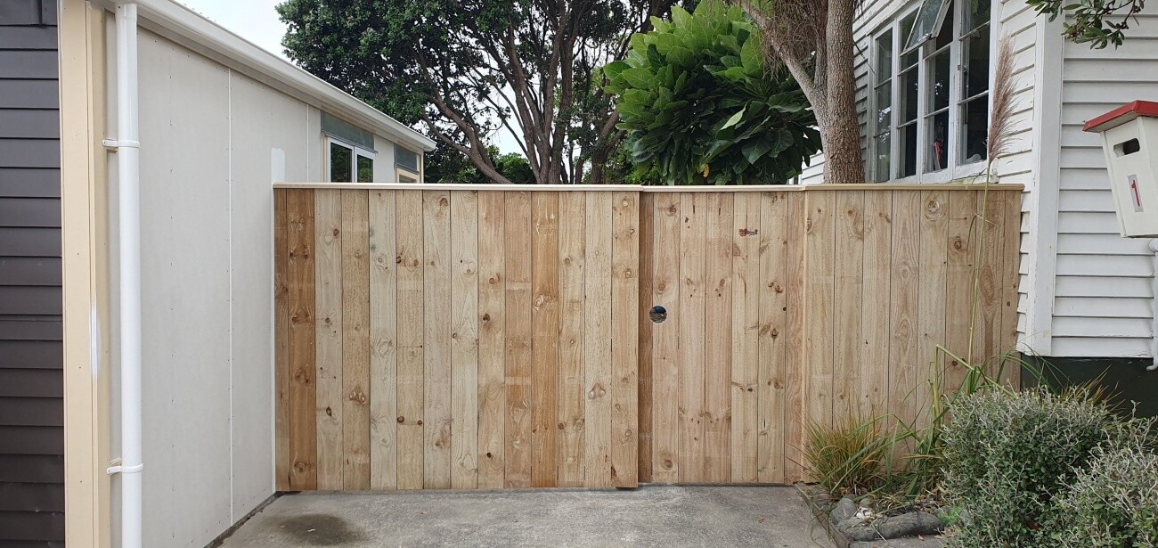 front fence + gate