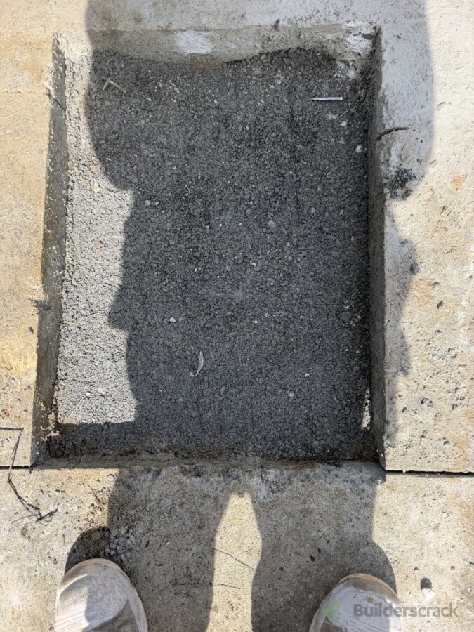 Backfilled with sap and gap