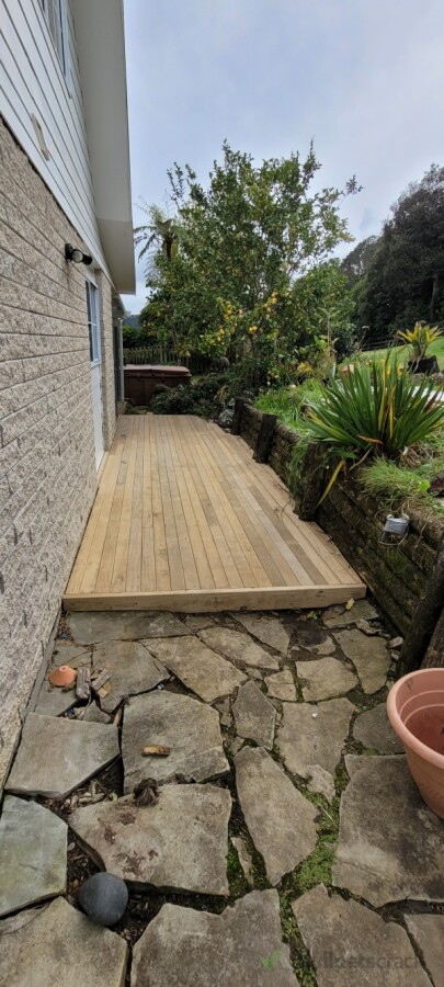 Pine decking