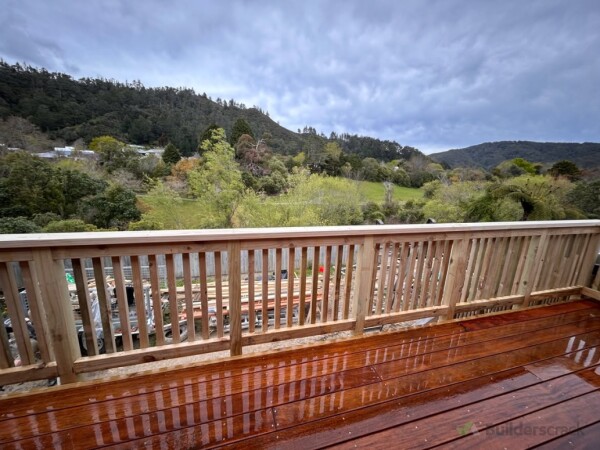New deck and balustrade