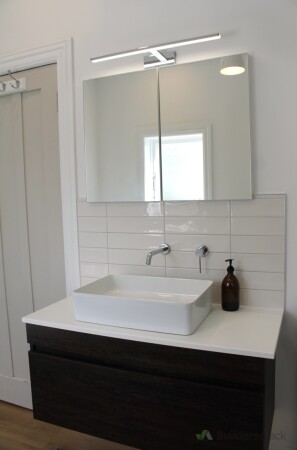 Completed bathroom photos - basin, vanity and tapware