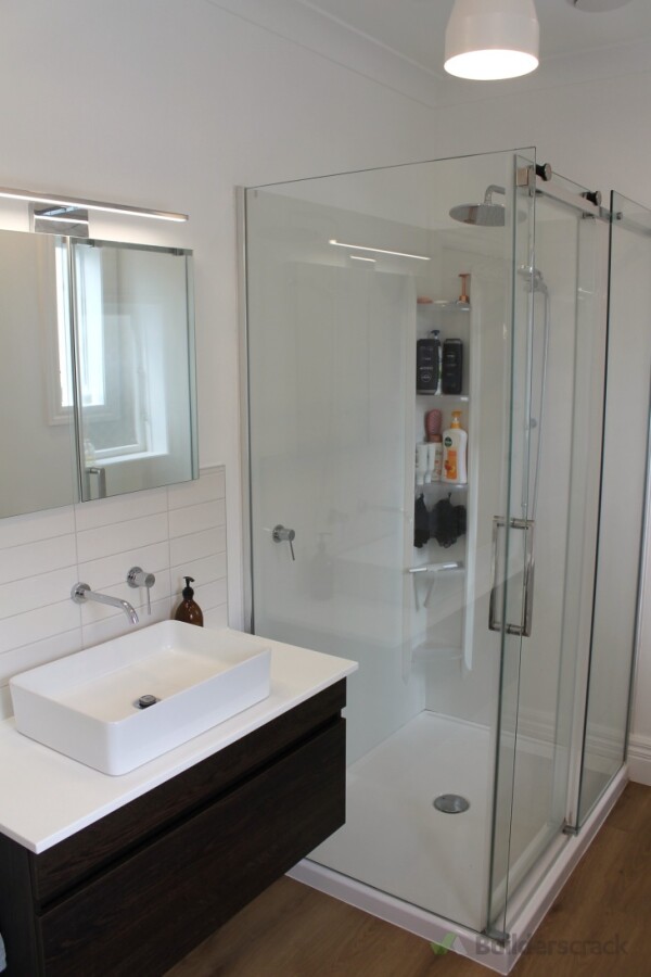 Completed bathroom photos - basin, vanity, tapware and shower