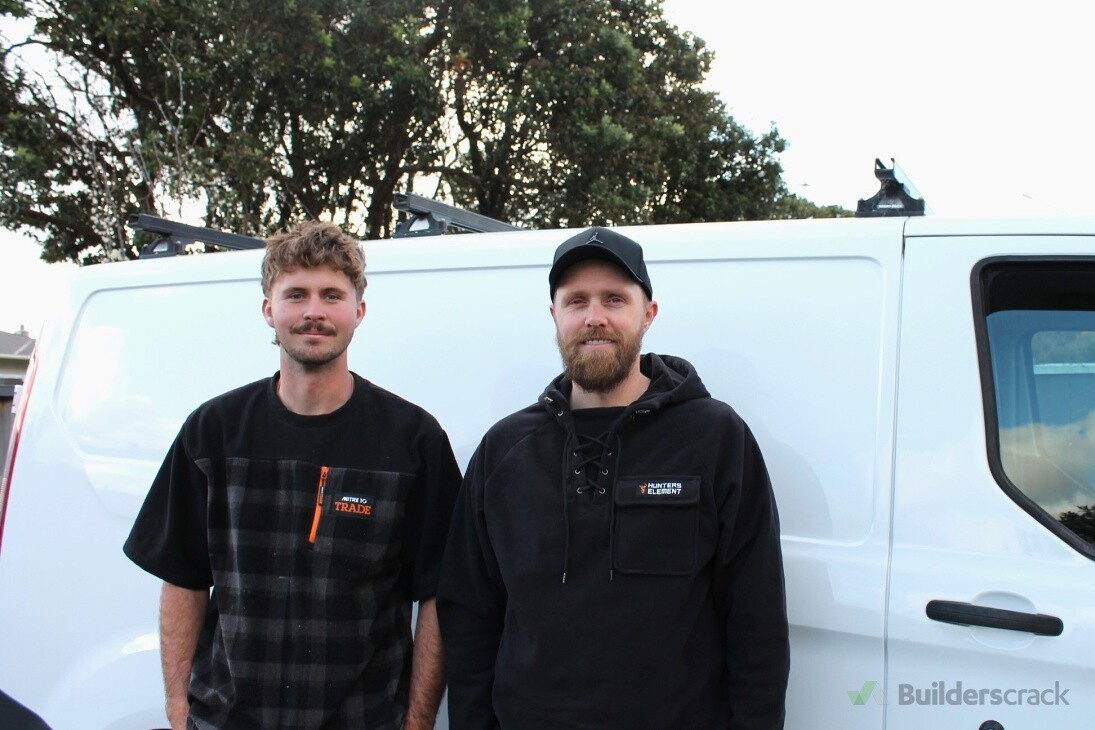 The RD Plumbing and Building team. On the left is Ryan - Builder and Roofer and on the right is Daniel - Plumber