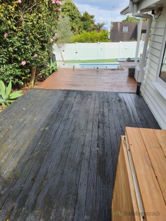 General clean of deck no pressure washing