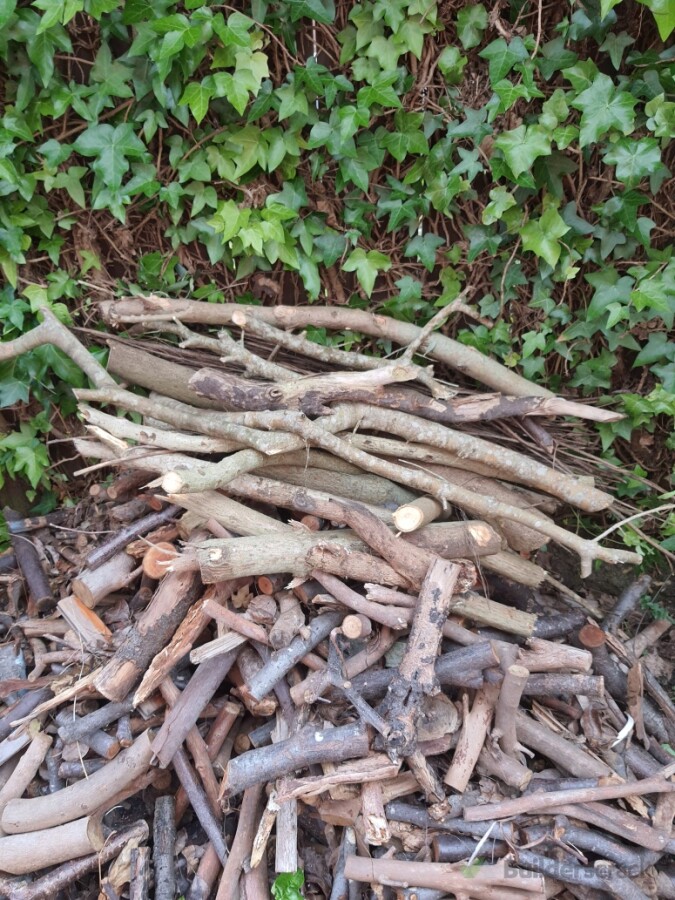 Branches from trees cut to size and left on site as per customer request