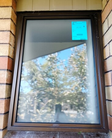 Glass with toughened sticker