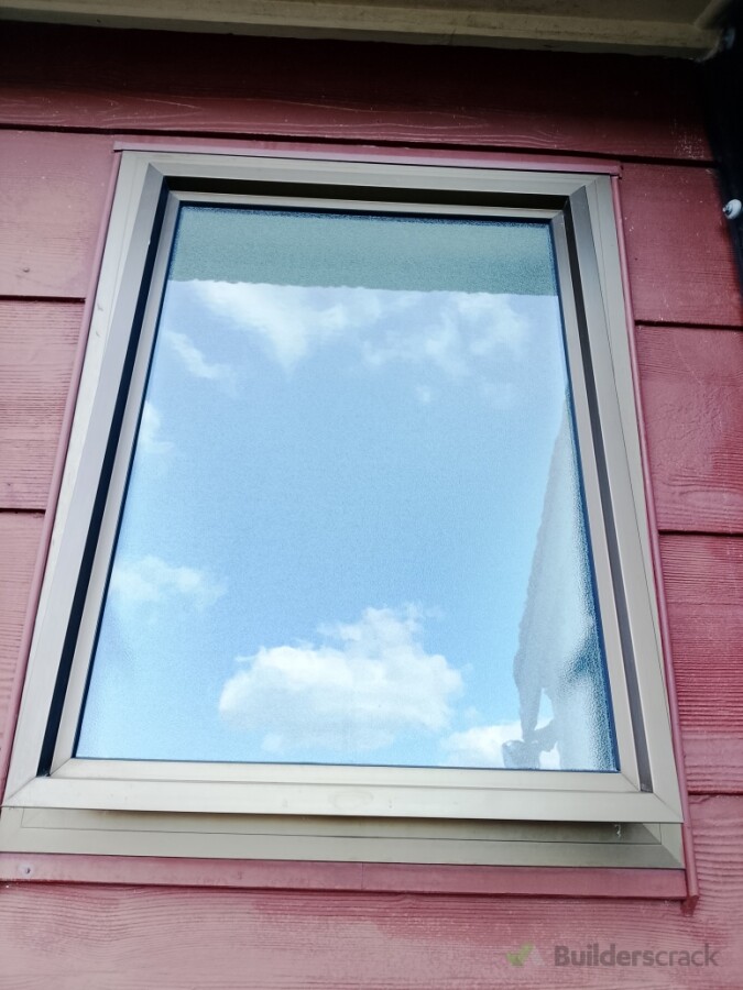 Toilet window after