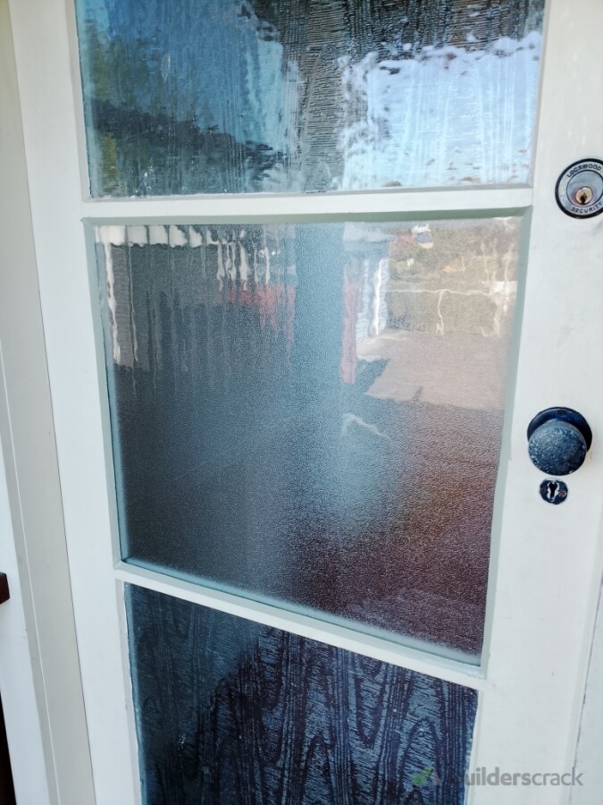 Timber door after
