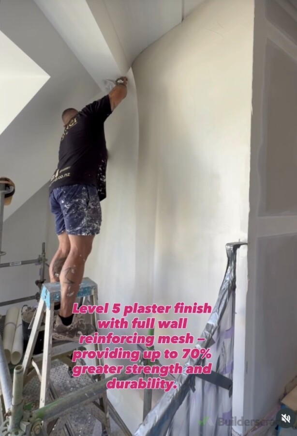 Interior plaster reinforcement leve5 skimming