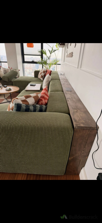 Sofa modern back shelf