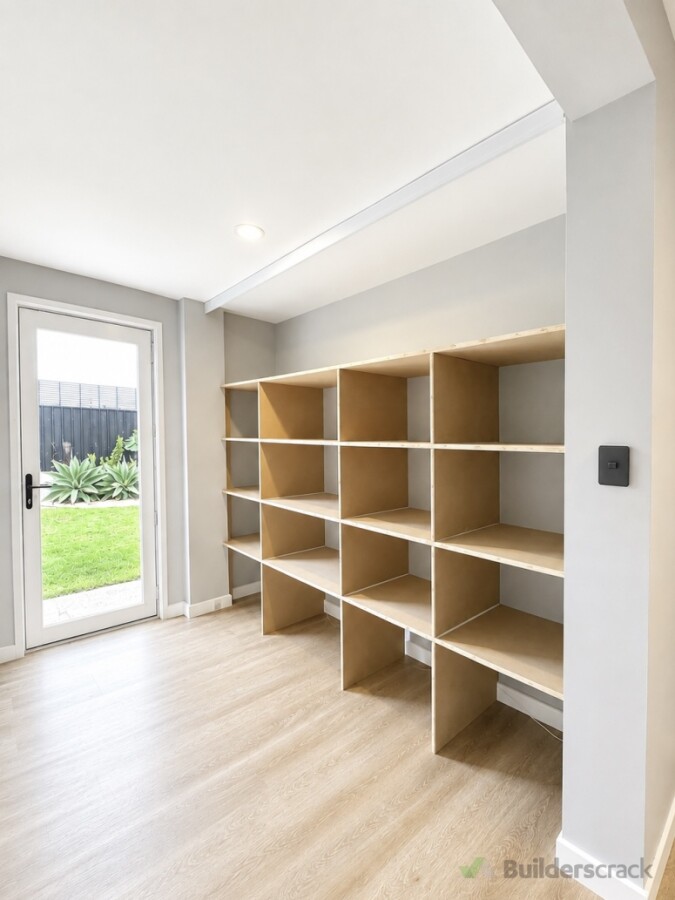 Storage Shelving ( Sliding Doors added )