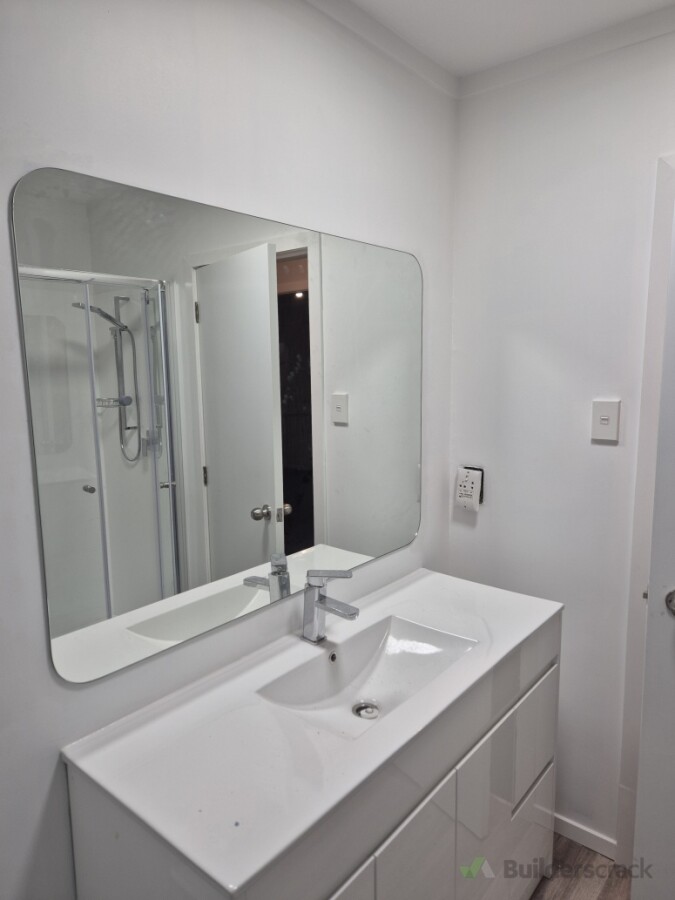 Complete bathroom renovation for a rental property which was completly gutted and replaced keeping costs low, functional and ensuring compliant with NZ building codes and standards. Hamilton
