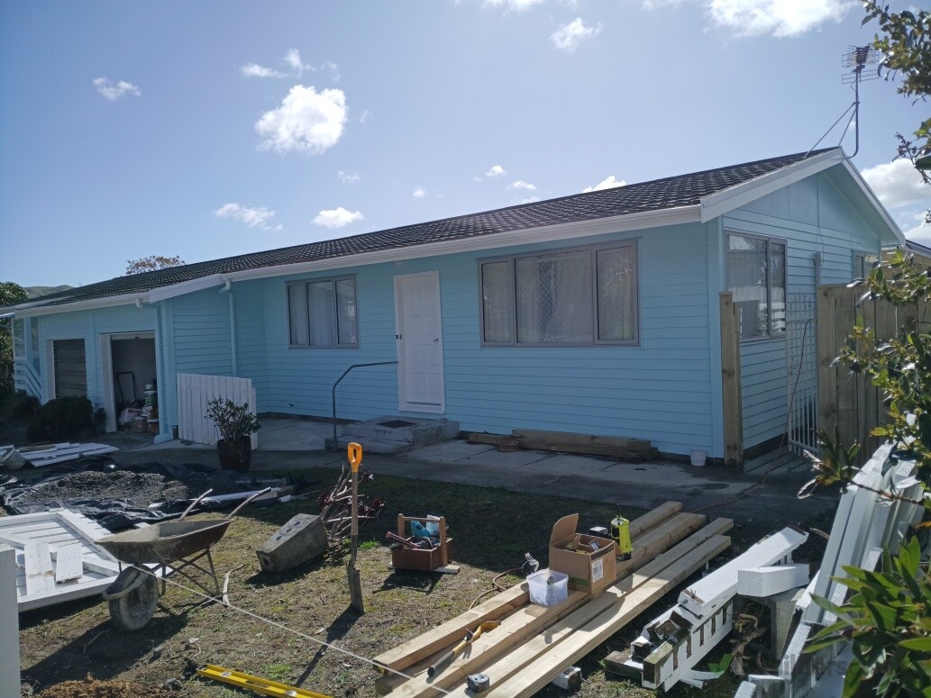 Exterior house painting.