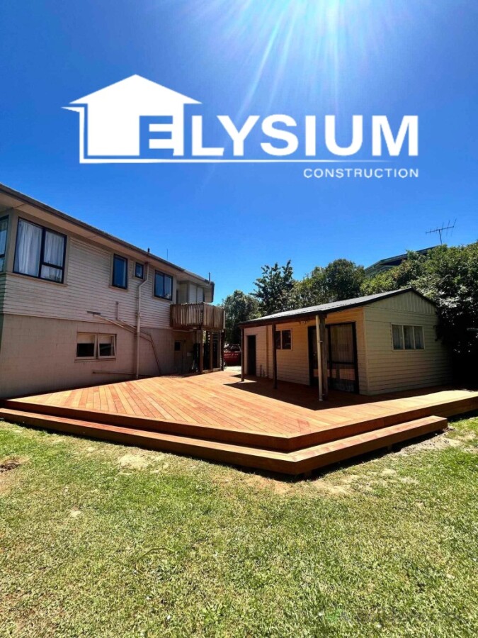 Massive Kwila hardwood deck, that created a real outdoor entertainment area for the client!