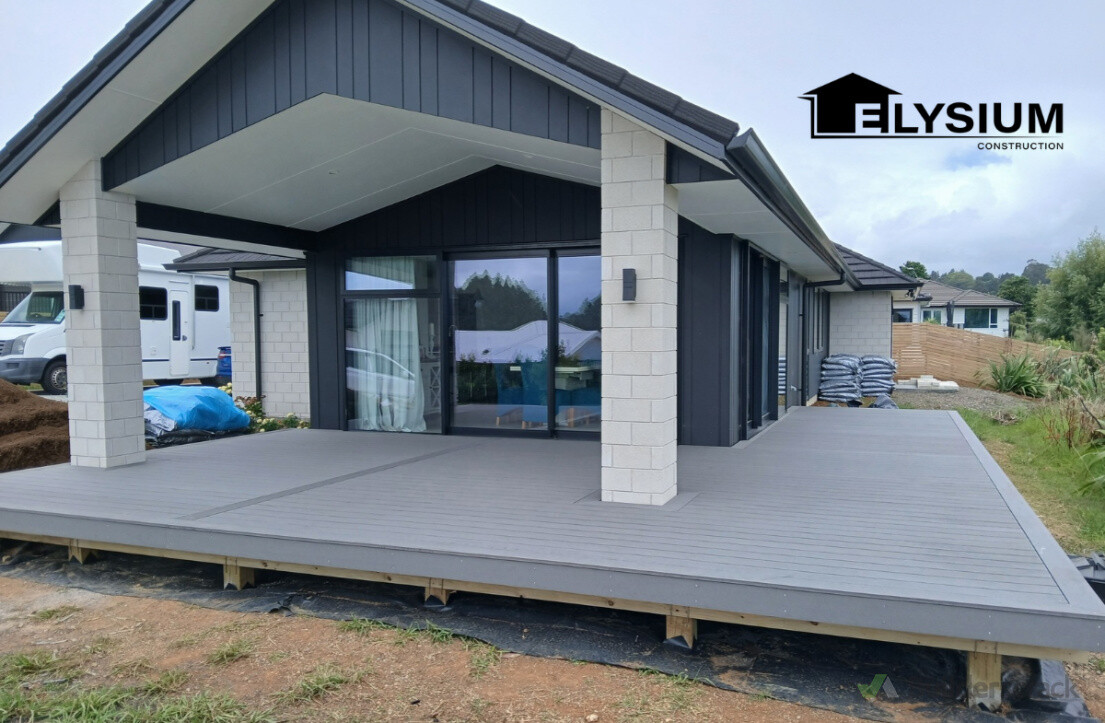 Sleek looking composite deck.