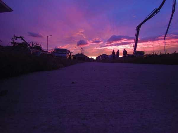 Early Morning Concrete Pour