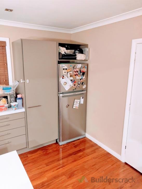 Modify Extend Kitchen Cabinet To Accommodate A Double Door Fridge