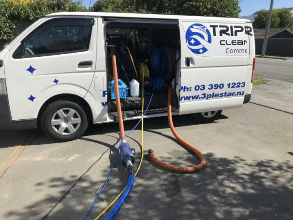 Truck mount carpet cleaning  www.3plestar.nz