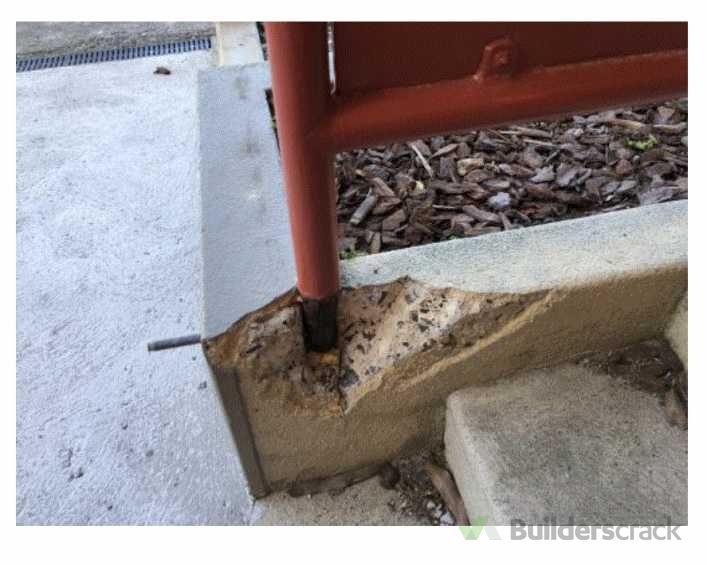 Concrete corner chip repair ( 310935) Builderscrack