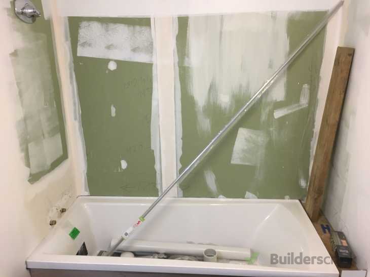 Fit shower over bath wall lining and taps Fit toilet Connect laundry tub ( 311534