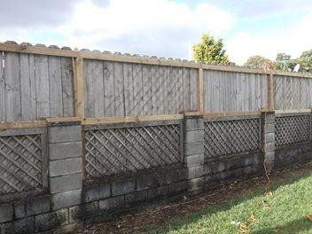 Fence Trellis repair, replacement palings.