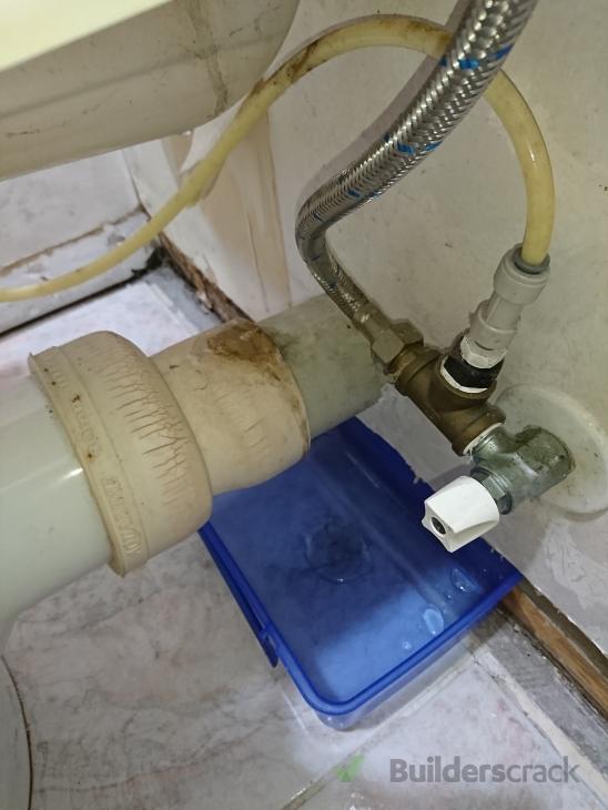 Toilet pipe leak (# 346574) | Builderscrack