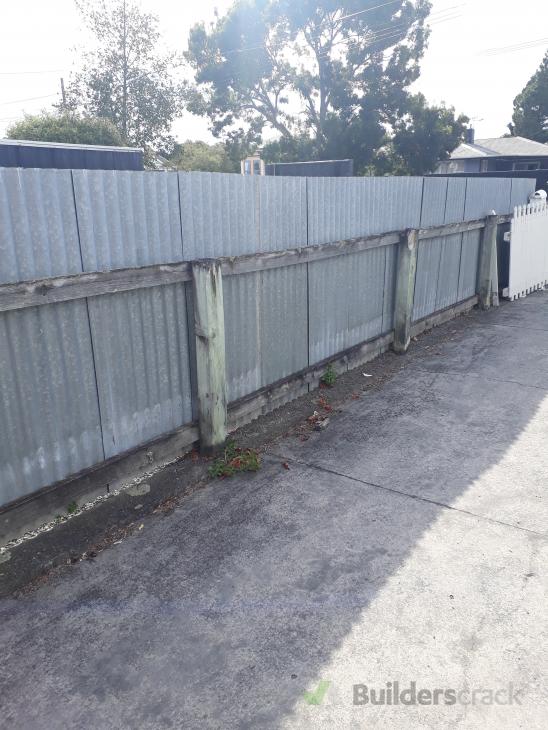 Timber fence with concrete nib required 2 ( 346708) Builderscrack