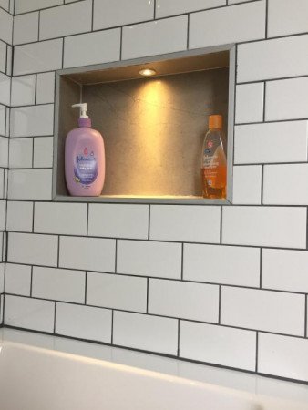 Bathroom feature light