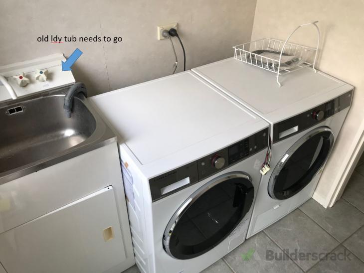 Connections for new laundry sink ( 385073) Builderscrack