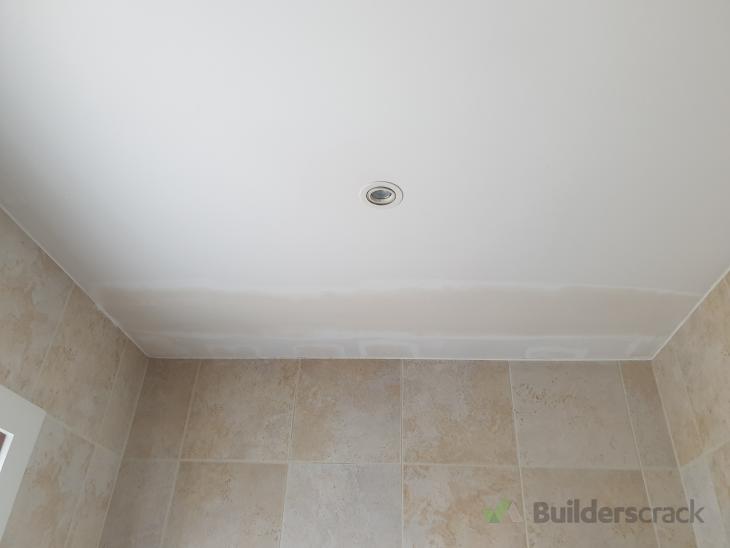 Bathroom ceiling plastering (# 397664) | Builderscrack