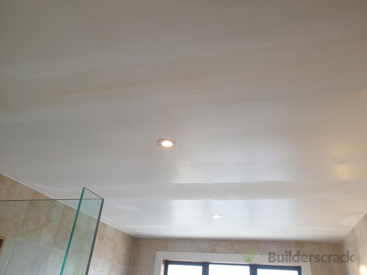 Bathroom ceiling plastering ( 397664) Builderscrack