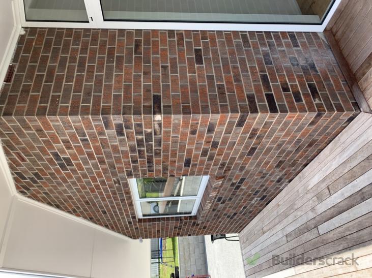 Light plastering over brick external ( 420527) Builderscrack