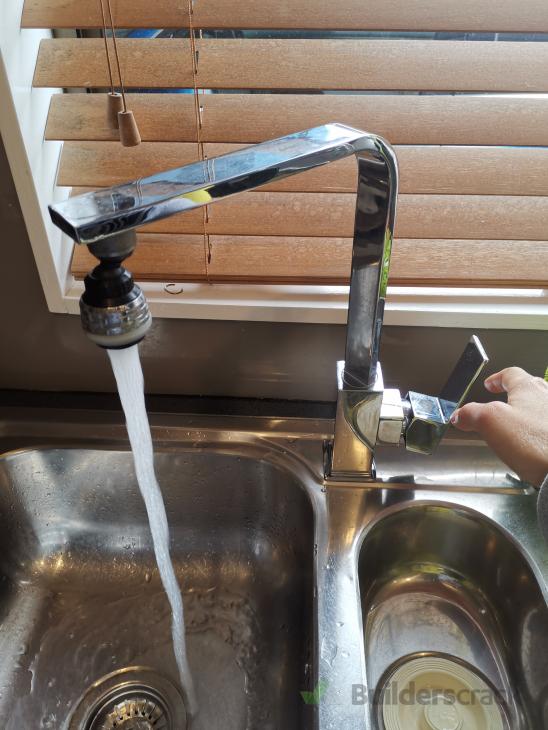 Kitchen sink doesn't have hot water ( 429399) Builderscrack