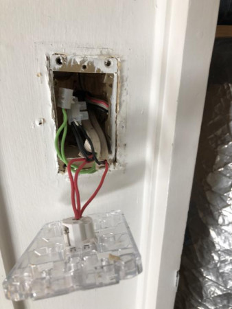 Light switch wiring after