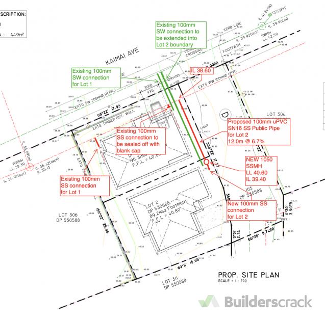 Subdivision . Private Drain and Public Drain Quotation with Plan