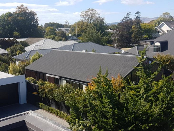 Iron roof. Clean. Repair. Paint. Fendalton