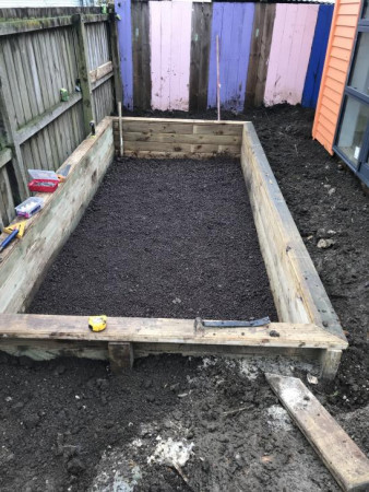 Scoria , sandpit build