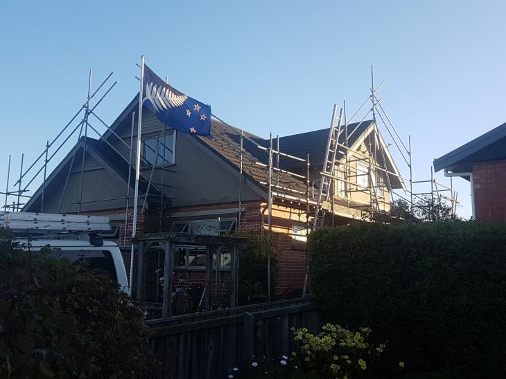 Roof re chip and re coat. Timaru