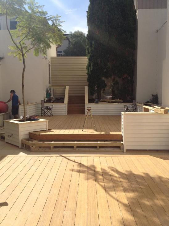 Back yard alteration, design and build deck and extras.